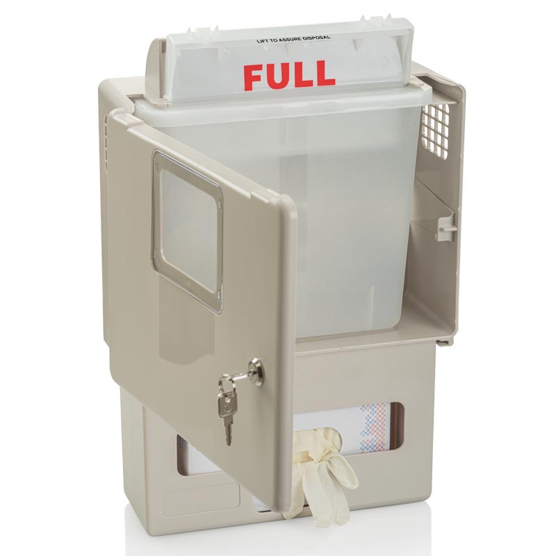Wall Mount ABS frame for keeping 4.6 lit sharp container-with lock and glove box space