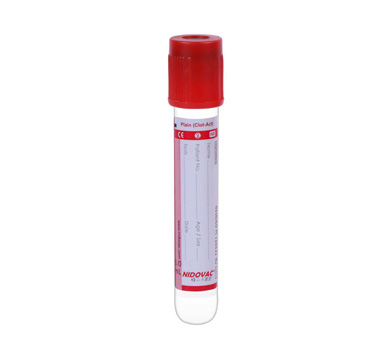 Plain Clot-Activator Tube (Serum Tube): RED Cap